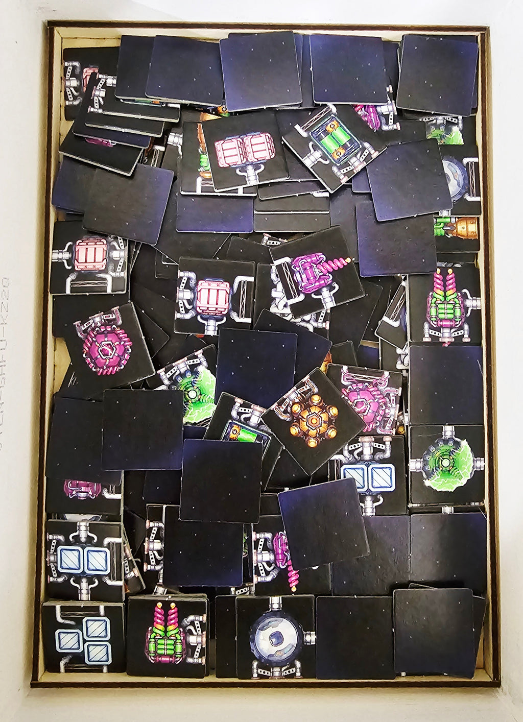 Galaxy Trucker Board Game Wooden Organizer Insert - Vertical Storage Compatible