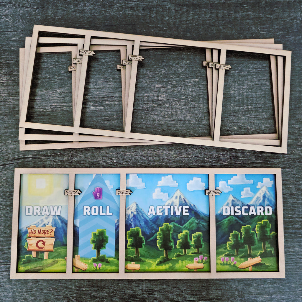 Cubitos Board Game Wooden Organizer Insert - Vertical Storage Compatible