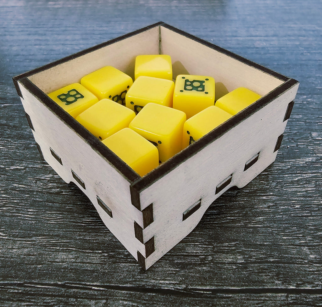 Cubitos Board Game Wooden Organizer Insert - Vertical Storage Compatible